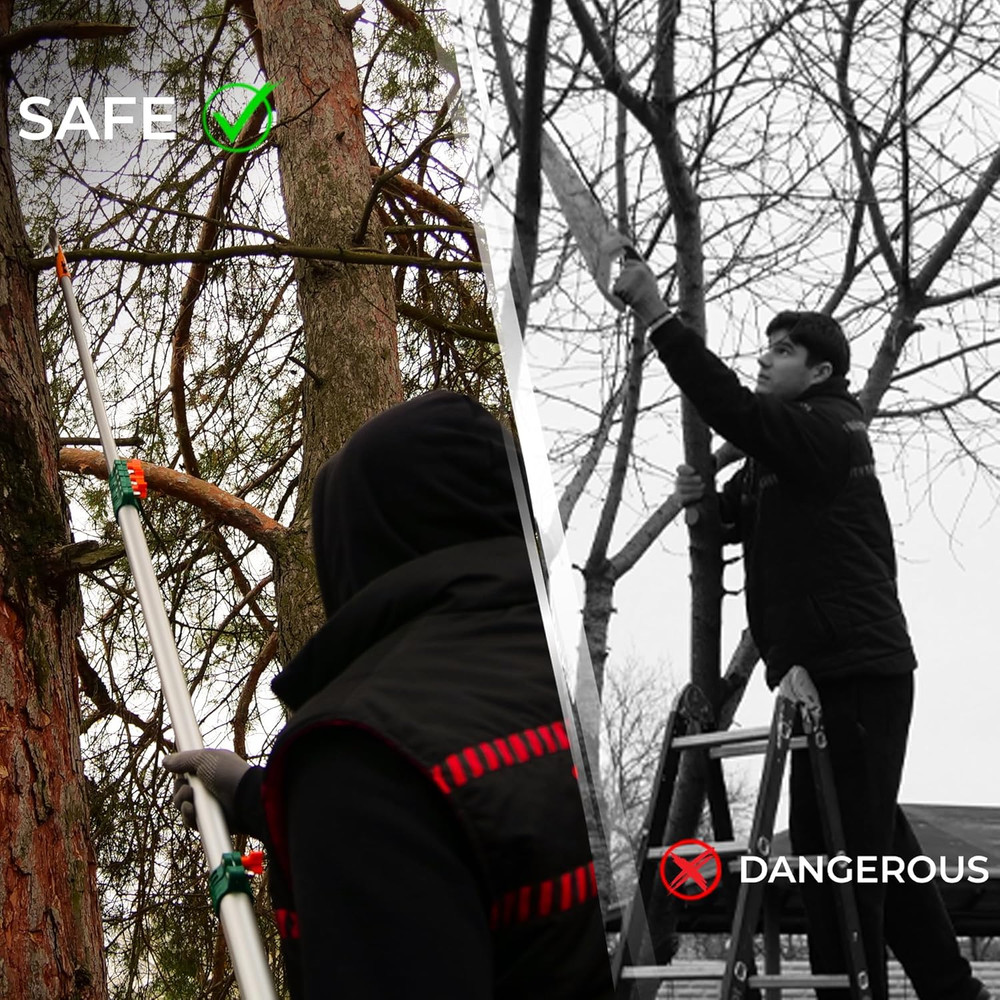 Startpro 29Ft Reach Tree Pruning Saw, Telescopic Manual Lightweight Extendable 2