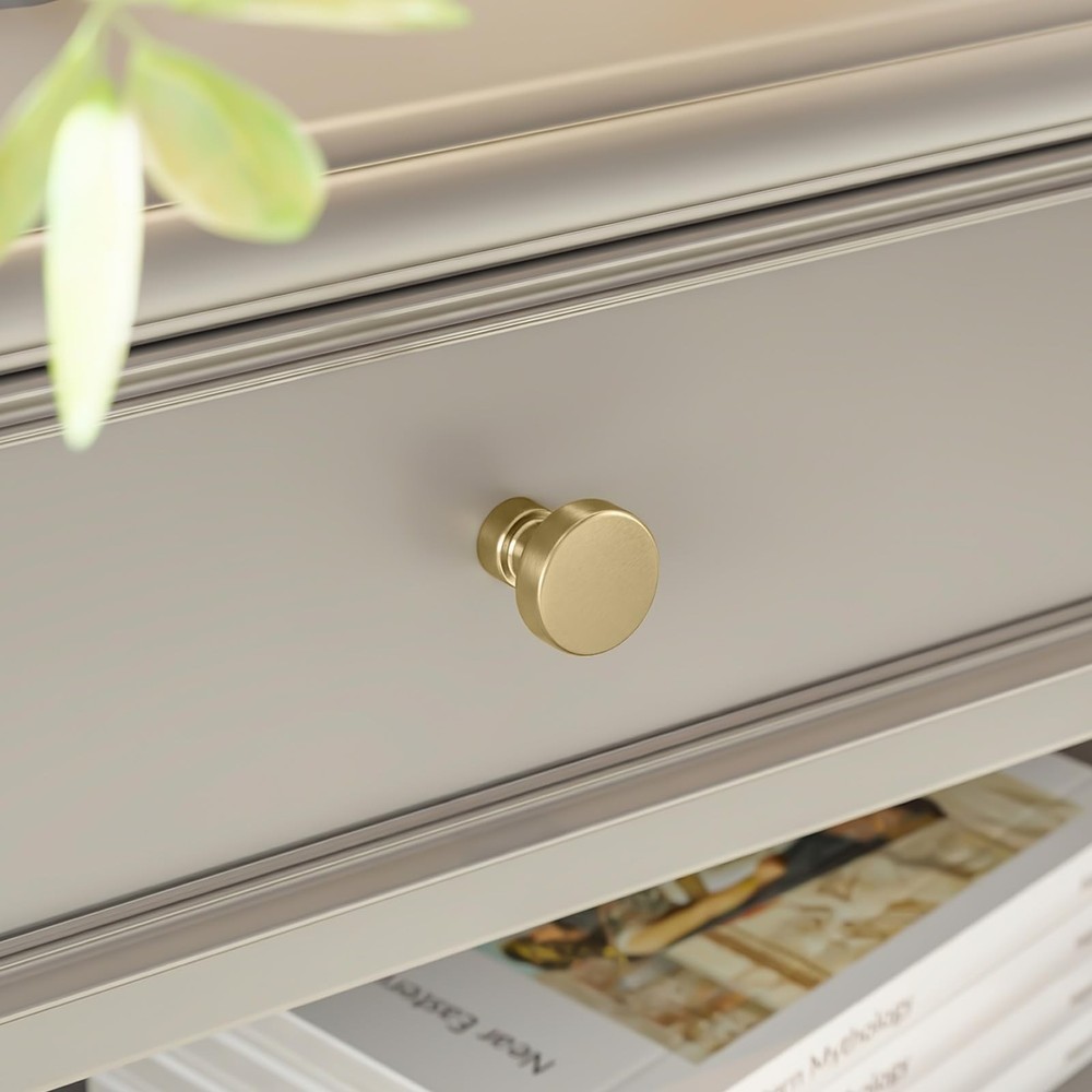 30 Pack Cabinet Knobs Champagne Bronze Drawer Knobs Solid Dresser Knobs for D...