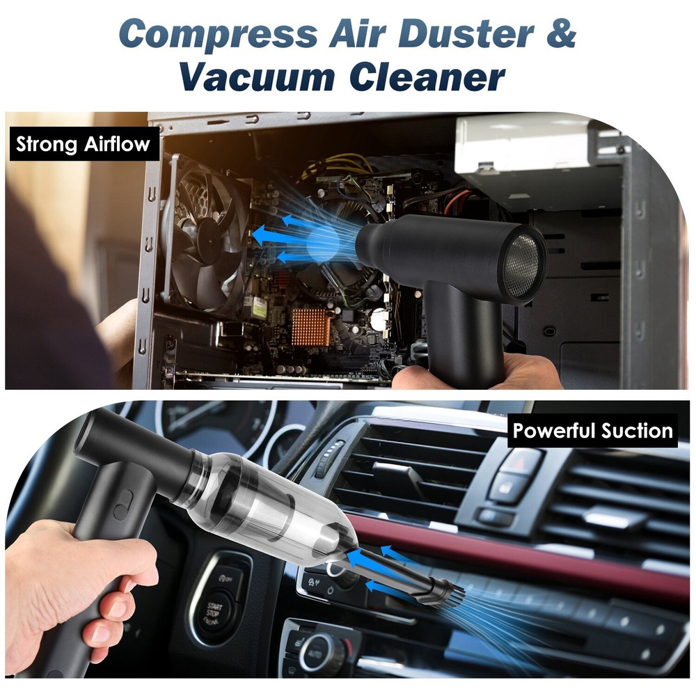 Compressed Air Duster Air Blower-Powerful Electric Duster Cleaner for Computer