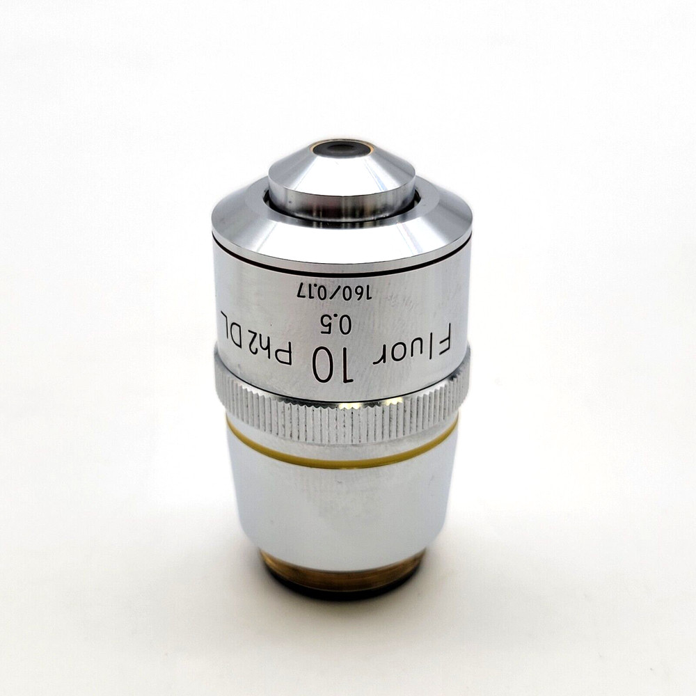 Nikon Microscope Objective Fluor 10x Ph2 DL 160/0.17 Phase Contrast