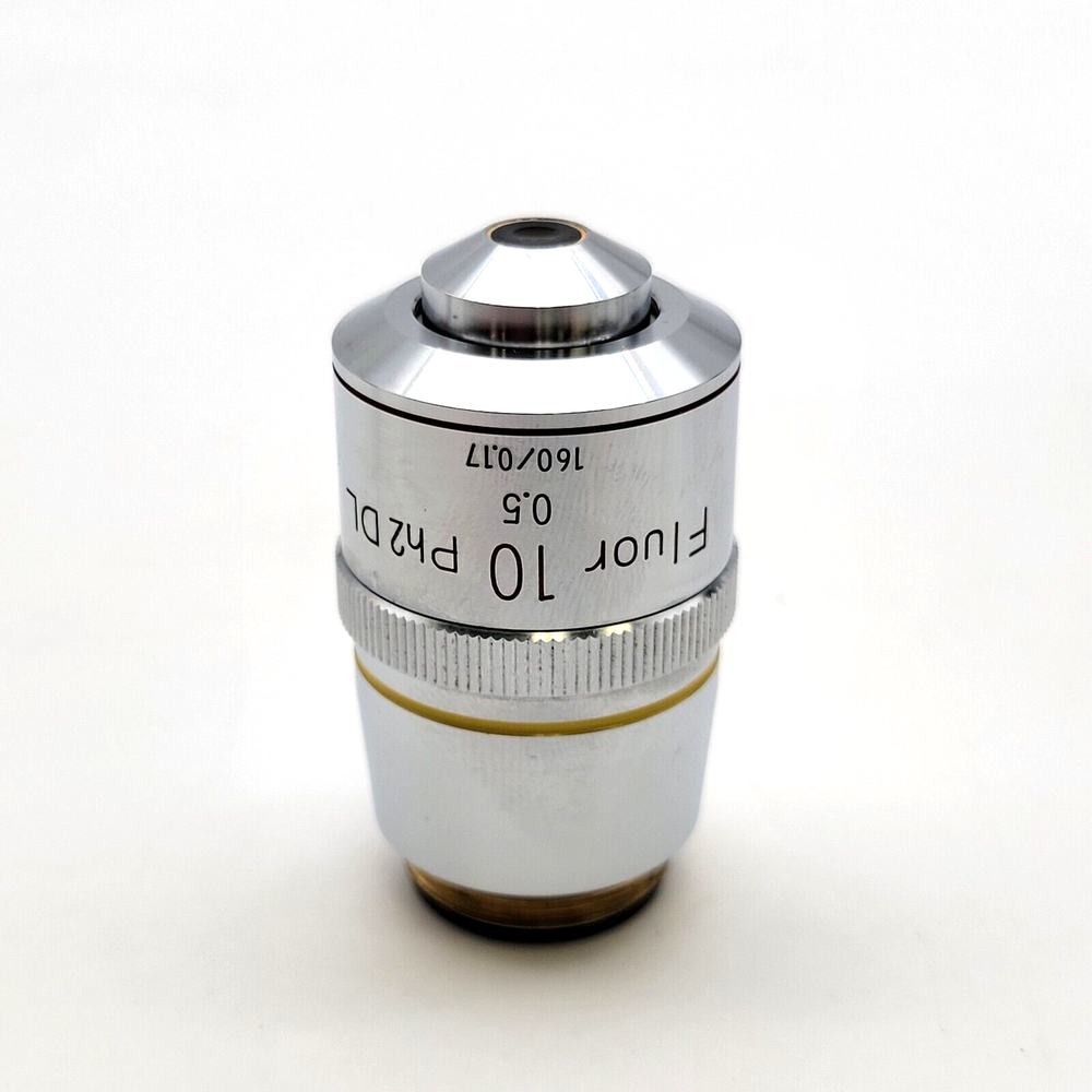 Nikon Microscope Objective Fluor 10x Ph2 DL 160/0.17 Phase Contrast