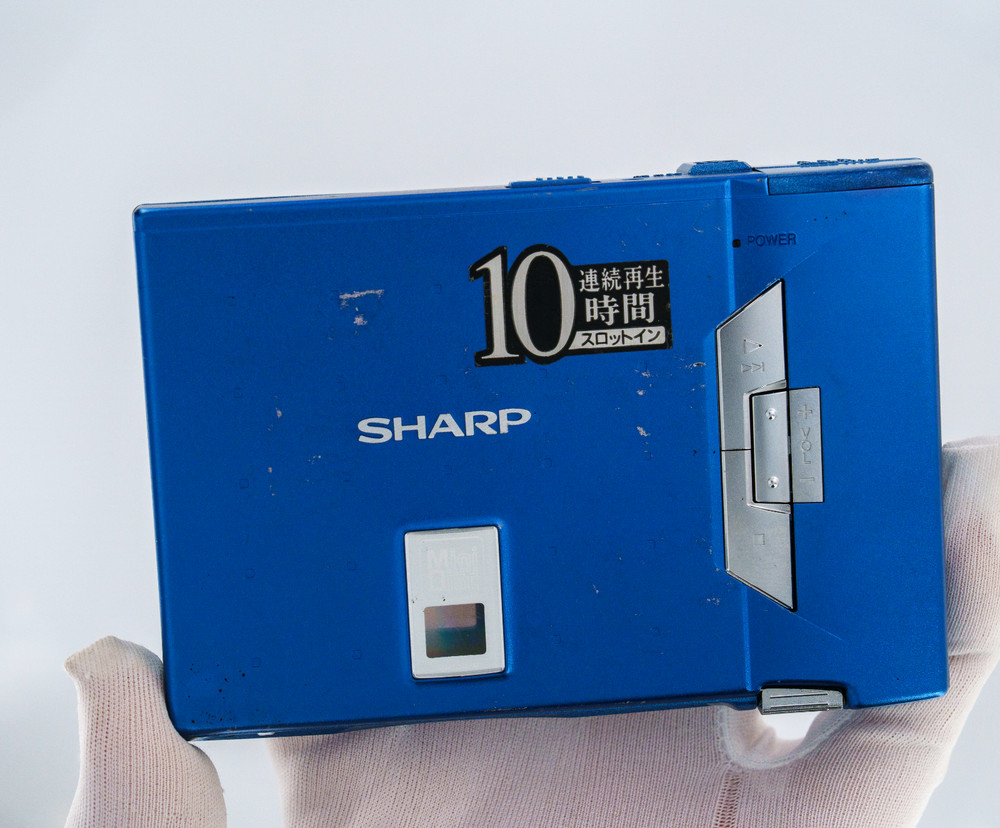 Sharp MD-SS70-A Blue MiniDisc MD Player - Tested [DEMO / PLAYS] [555]