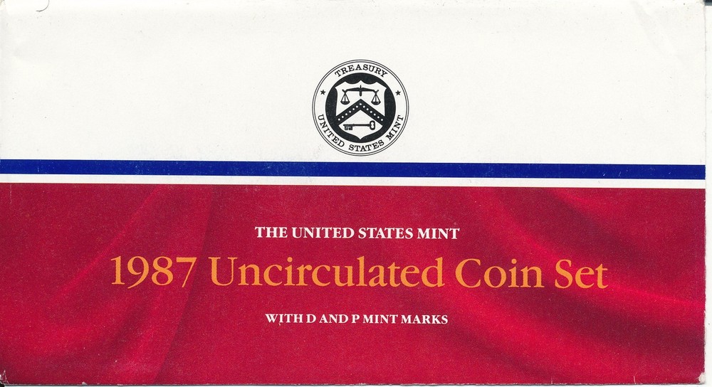 1987 United States Mint Sets 10 Coins