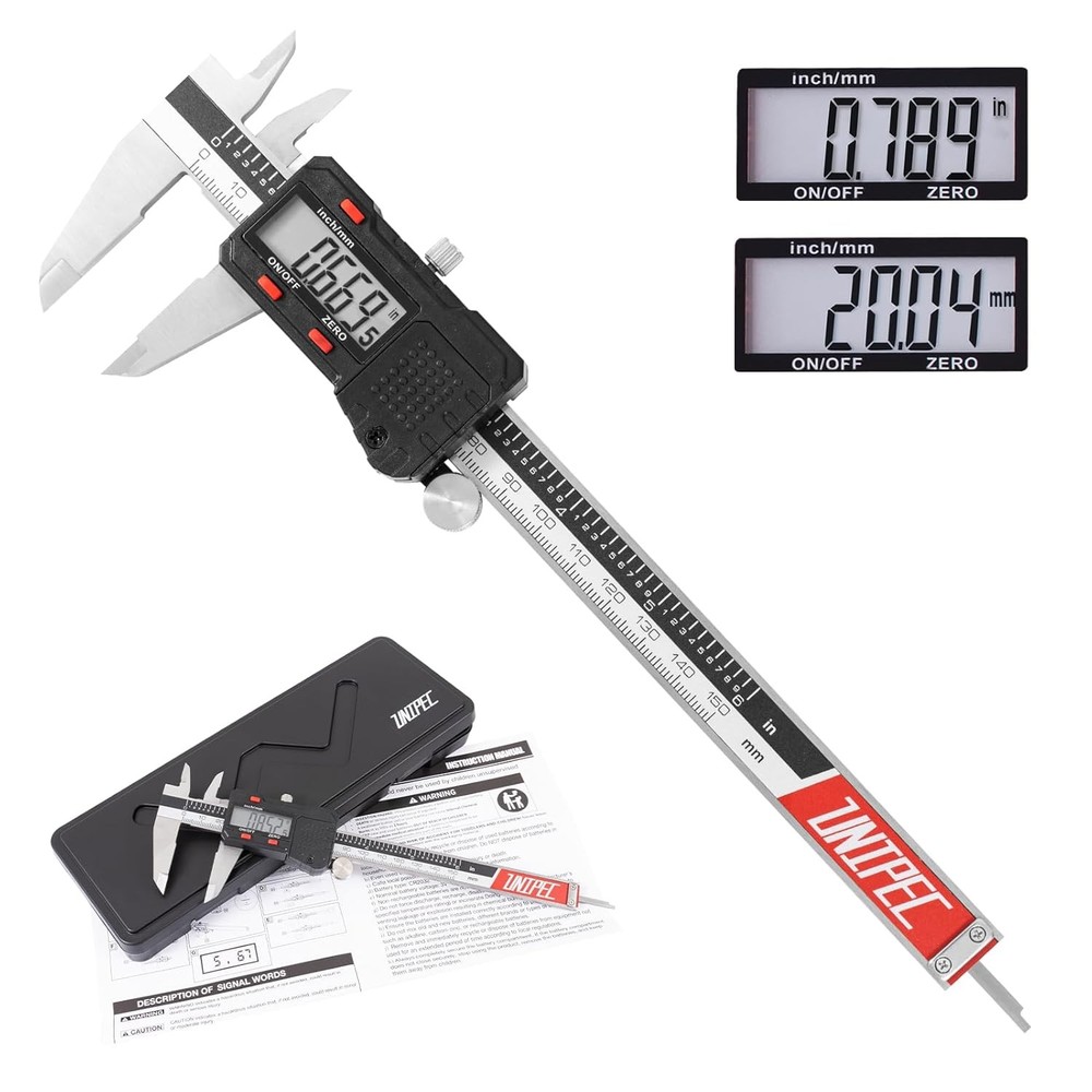 Digital Caliper Measuring Tool, Micrometer Caliper,Stainless Steel Vernier...