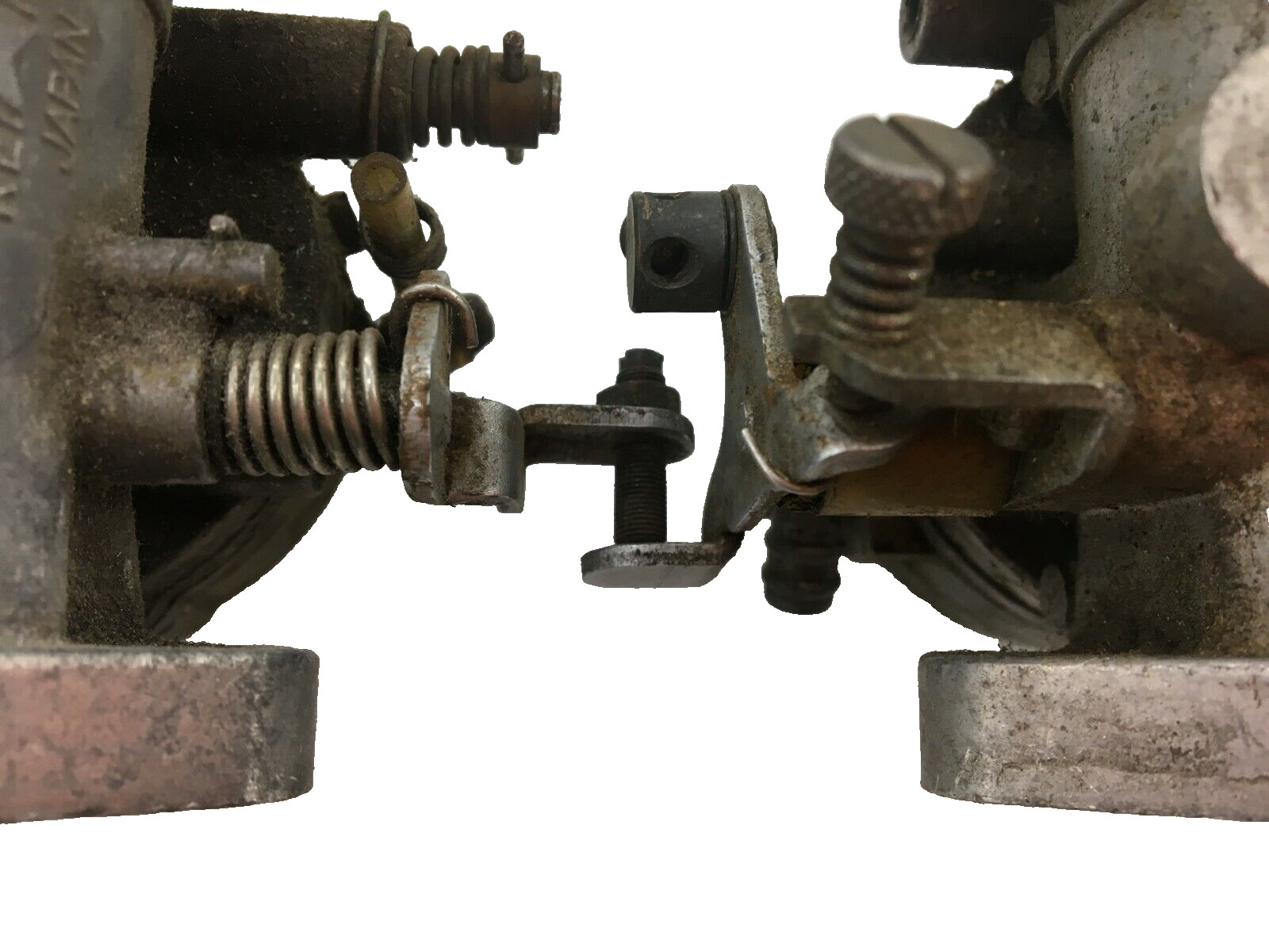 Set Of Snowmobile Keihin Caburetors 828E1 / 846E1 For Parts Or Repair