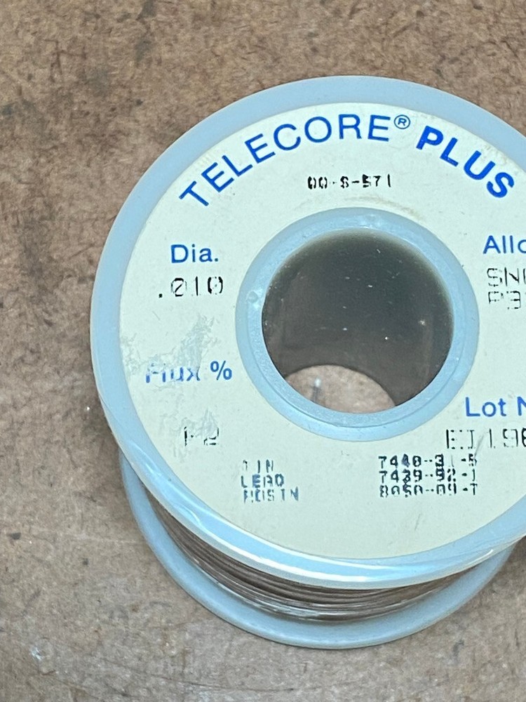 Alpha Telecore Plus Solder Wire P2 1Lb 63Sn/37Pb Spool .010"