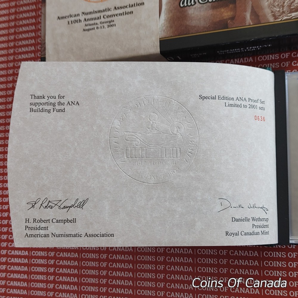 2001 Canada Proof Set - Special Edition ANA Set - Perfect + Rare! #coinsofcanada