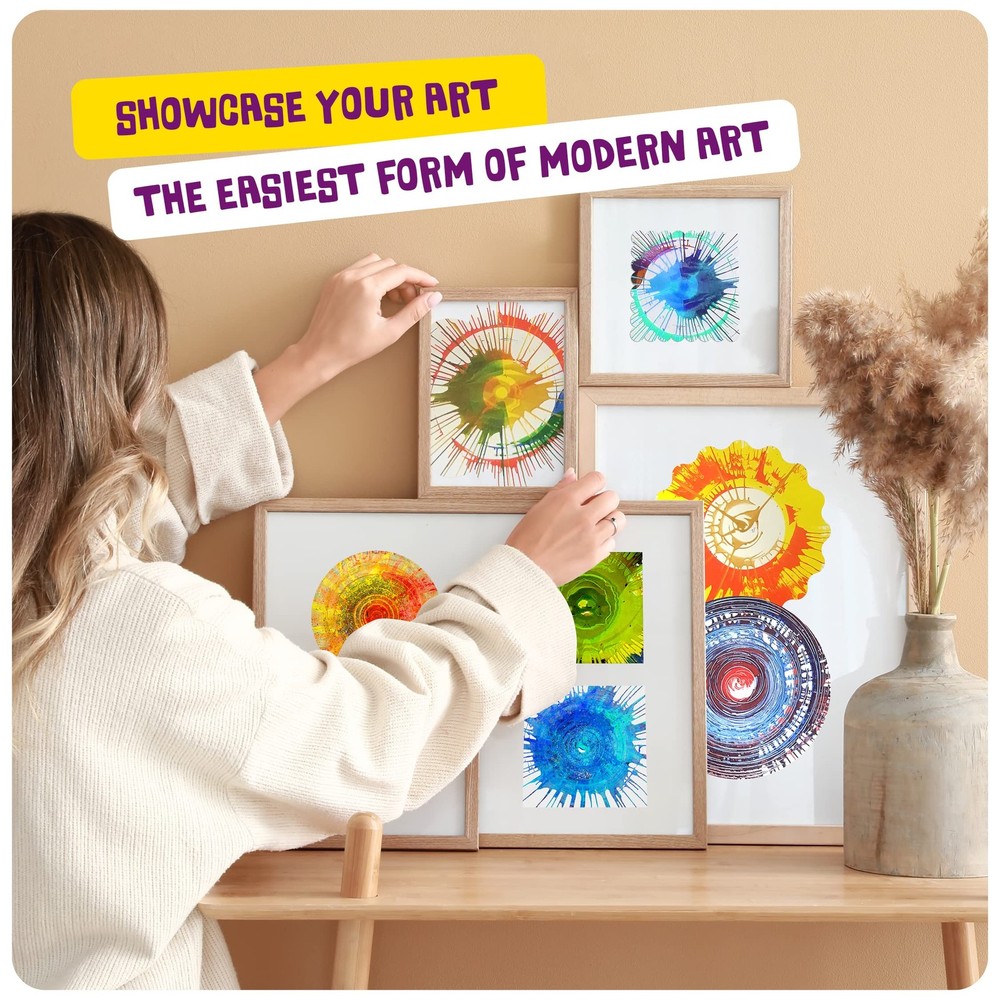 Dan&Darci Paint Spin Art Machine Kit for Kids - Easter medium, Multi-Color