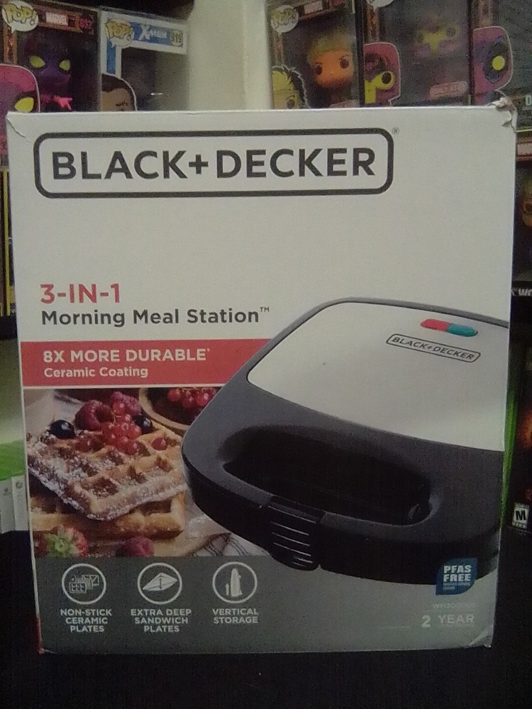 Black&Decker 3-in-1 Waffle Maker Brand New