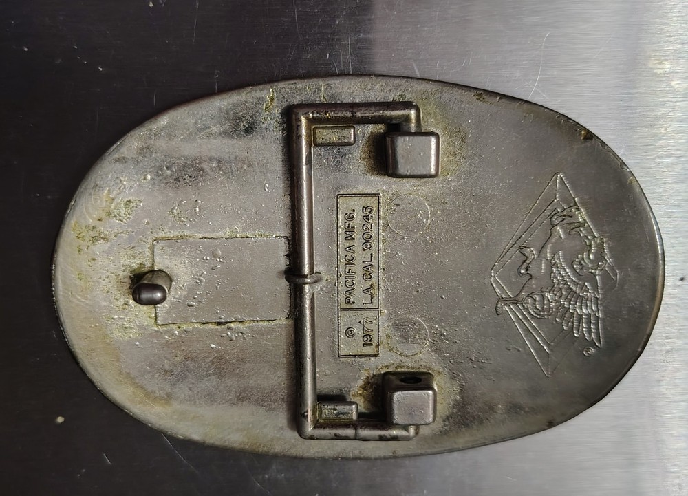 Kiss Pacifica Prism Belt Buckle Blue/Green Background Rare