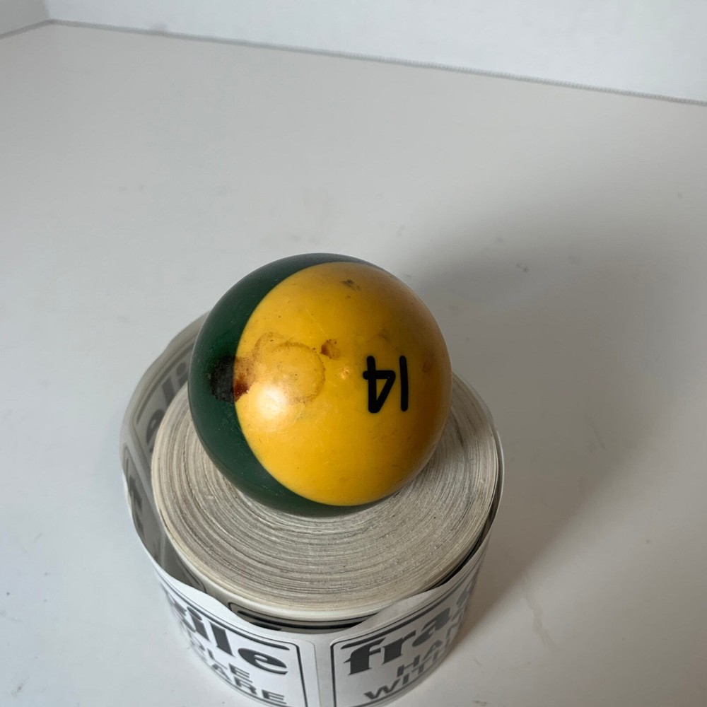 # 14 Green Single Individual Pool Ball Billiard Replacement