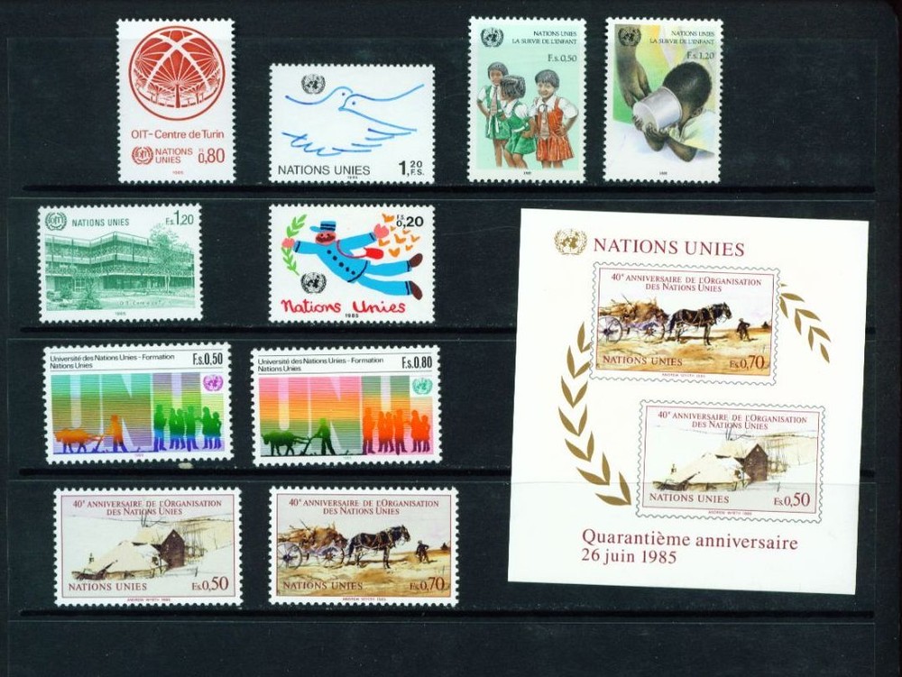 1985 UN Mint Geneva Stamps - Never Hinged - Complete