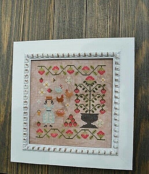 Gathering Strawberries~Annie Beez Folk Art
