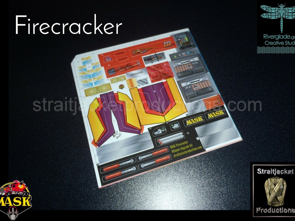 MASK M.A.S.K. Firecracker Ultimate Upgrade Custom Sticker Label Decal Kit