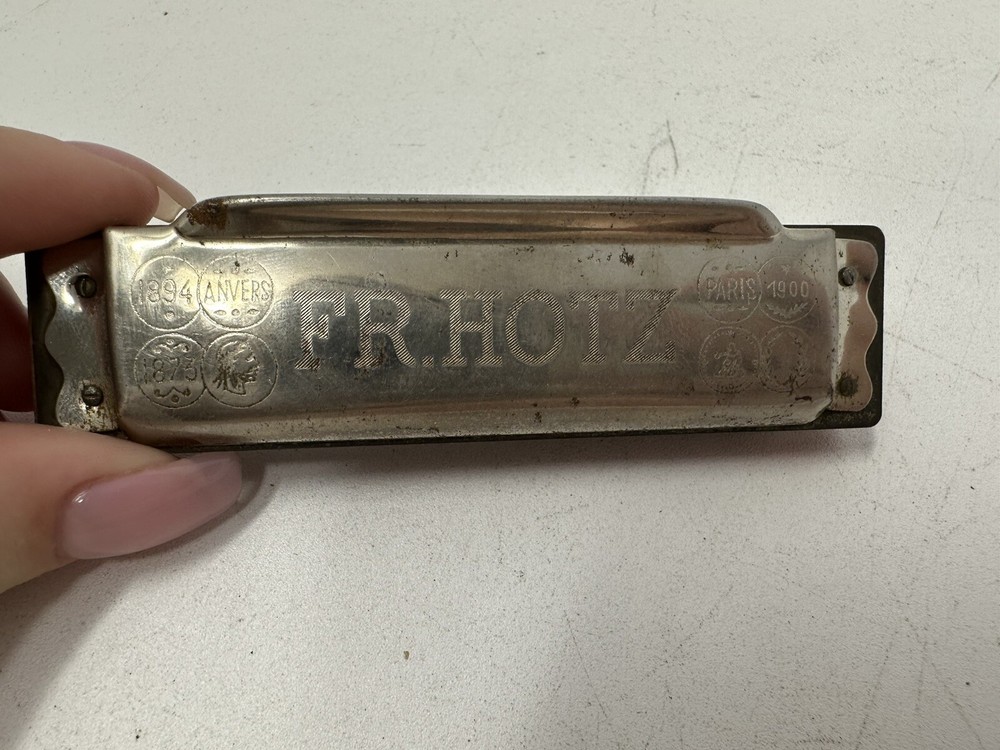 Vintage The Harmonica King made by FR. HOTZ Germany