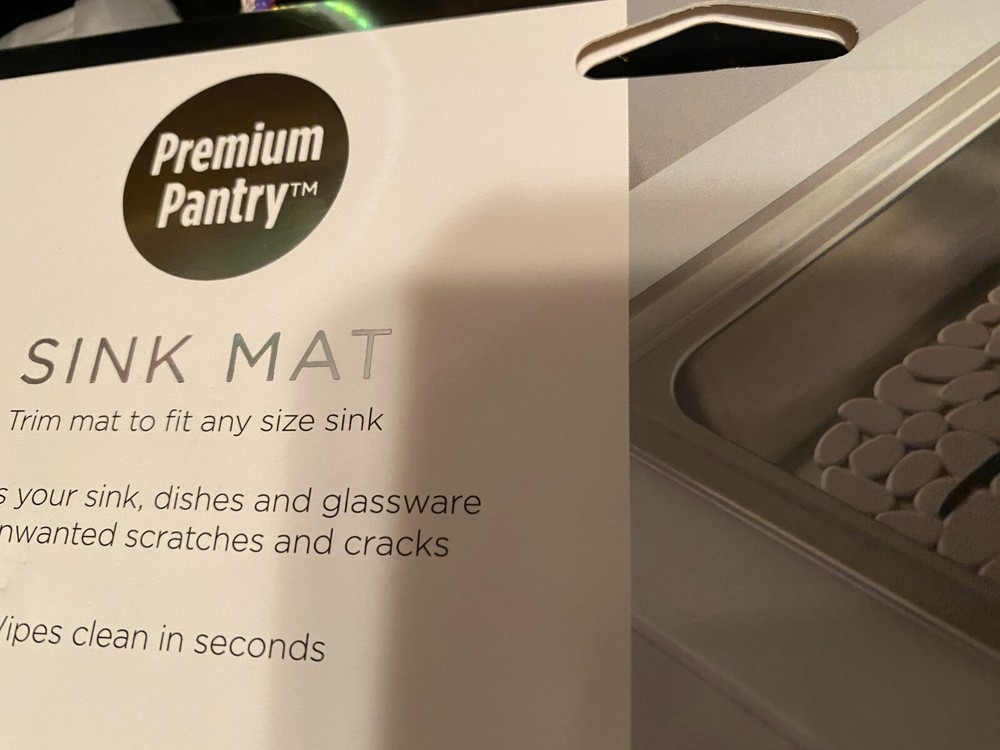 Simply Spotless Sink Mat Fork it let's get takeout new with tags