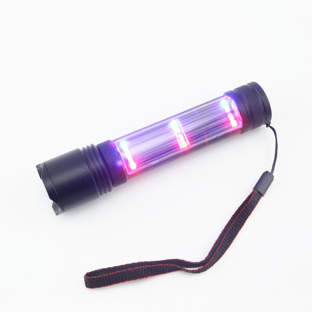 Solar/Rechargeable 600 Lumen LED Flashlight with Adjustable Focus, 2000MaH