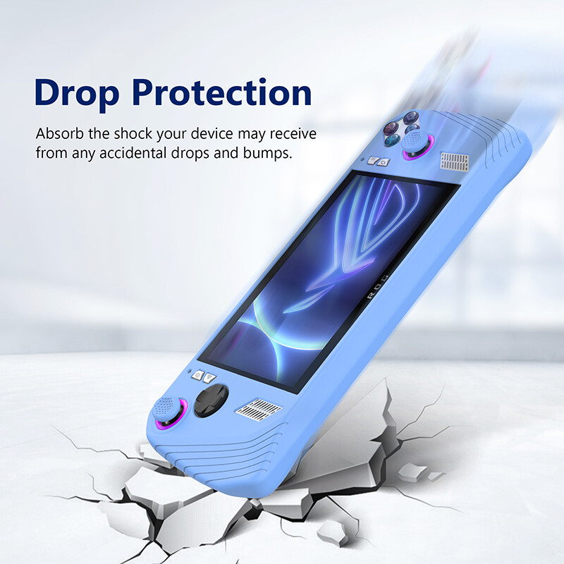 For ASUS ROG Ally Game Console Silicone Protective Case Shell w/ Button Caps