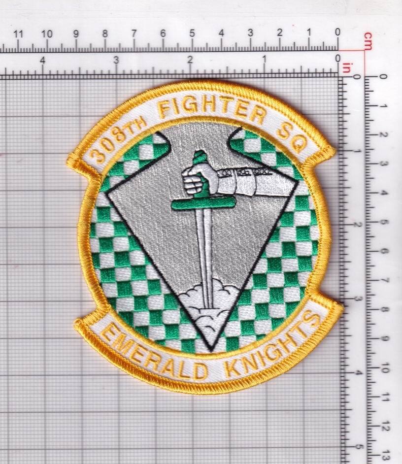 308th Fighter Squadron Patch – With Hook and Loop