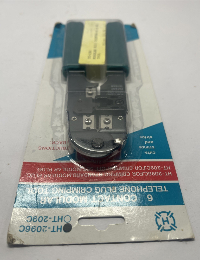 NOS Modular Telephone Plug Crimping Tool HT-2096C Crimping Standard Modular Plug