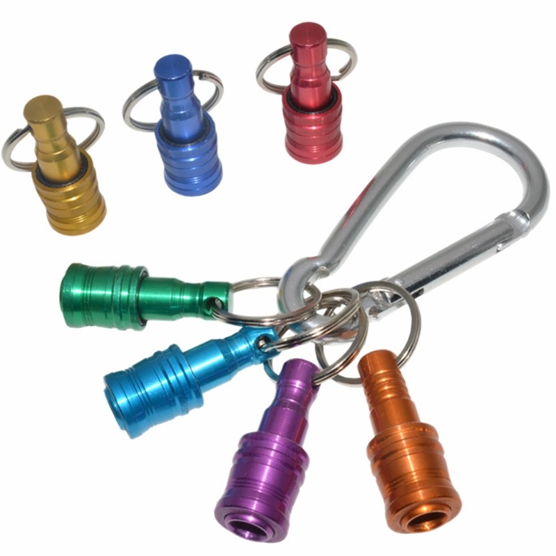 Hex Shank Screwdriver Bits Holder Extension Bar Keychain 1/4inch