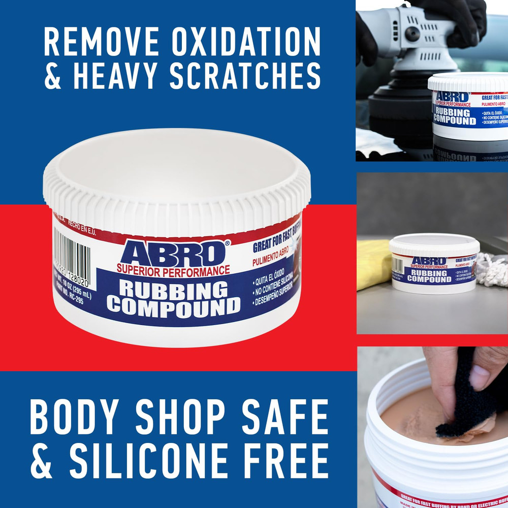Superior Performance Automotive Rubbing Compound for Oxidized Finishes, Buff, Sh