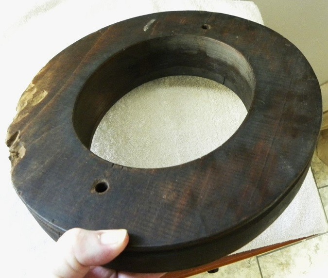 Vintage Wood Hat Block Millinery Hatters Supply House 7" Brim Mold Form