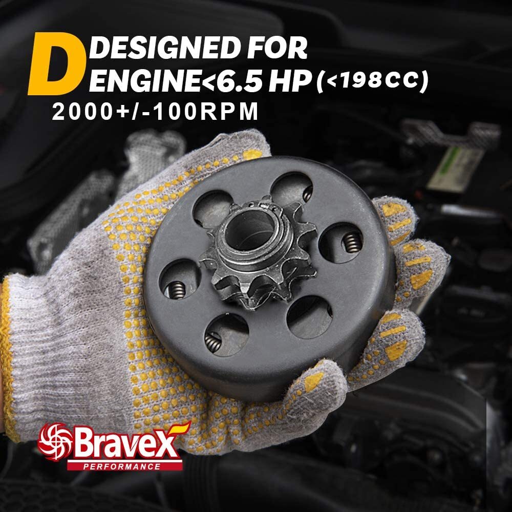 Go Kart Clutch 3/4 Bore 10T for #40 41 420 Chain,Predator 212 Centrifugal Clutch