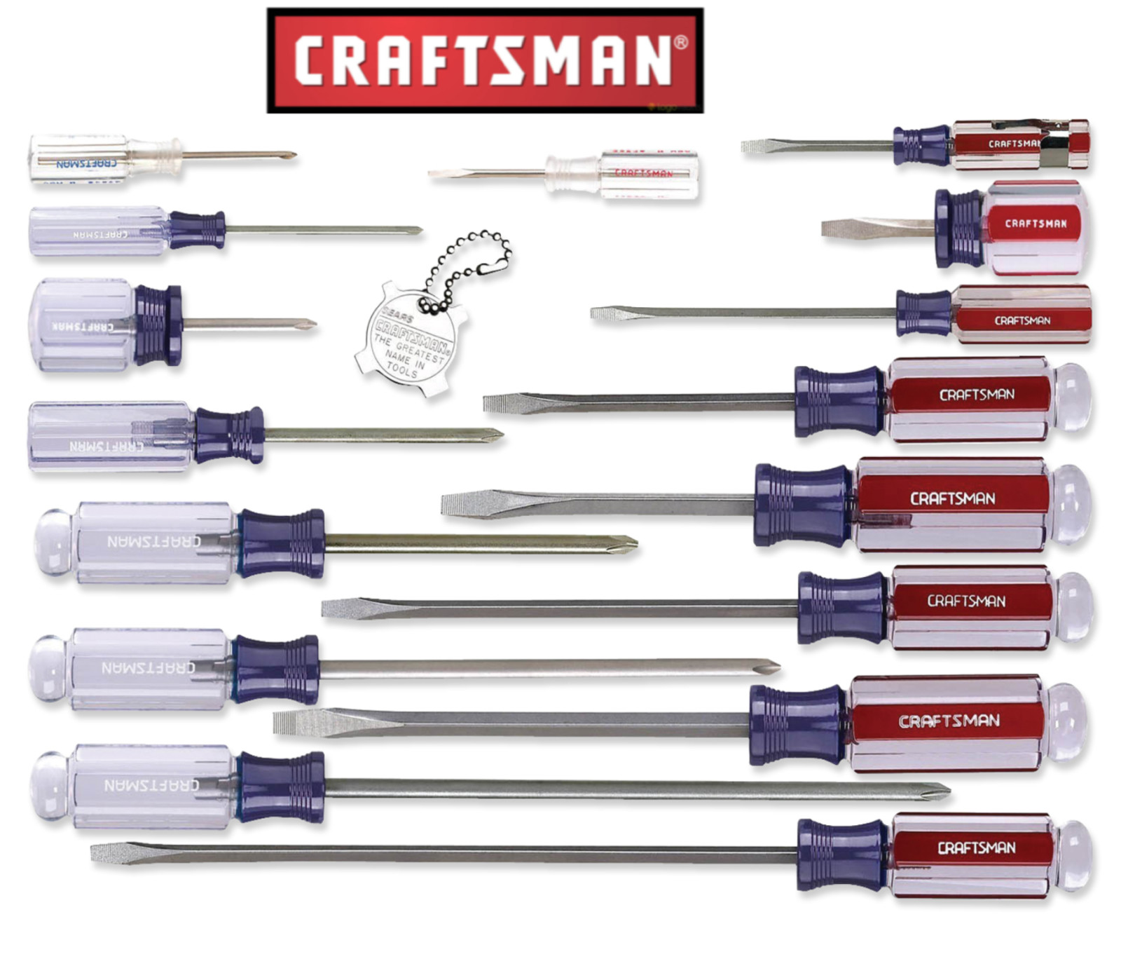 NEW Craftsman Screwdriver Phillips or Slotted/Flat Choose Size  Fast Shipping