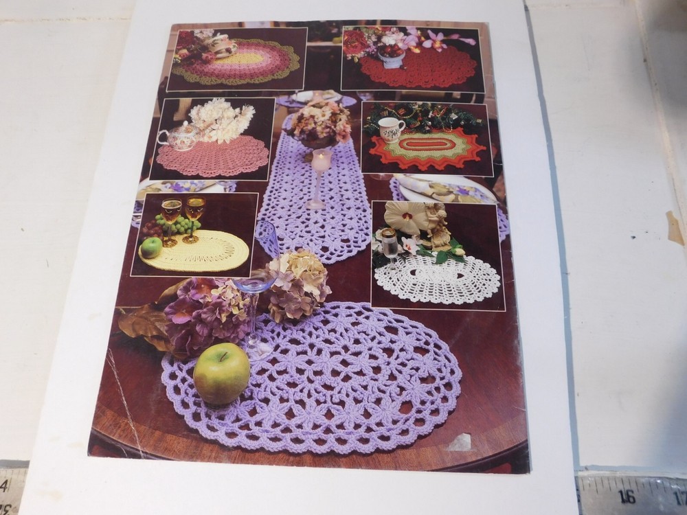 A Dozen Pretty Placemats (& table runners) - Crochet Patterns Needlework book