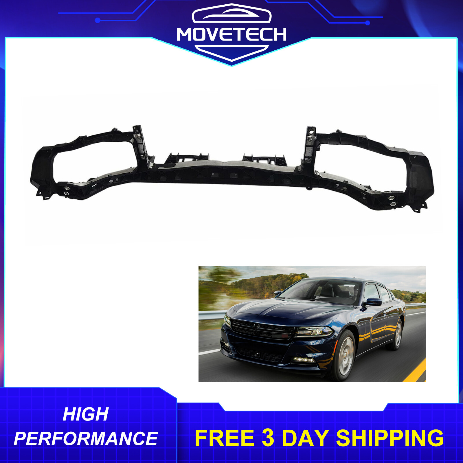 Radiator Support Core For 2015-2023 Dodge Charger Upper Crossmember 68200478AB