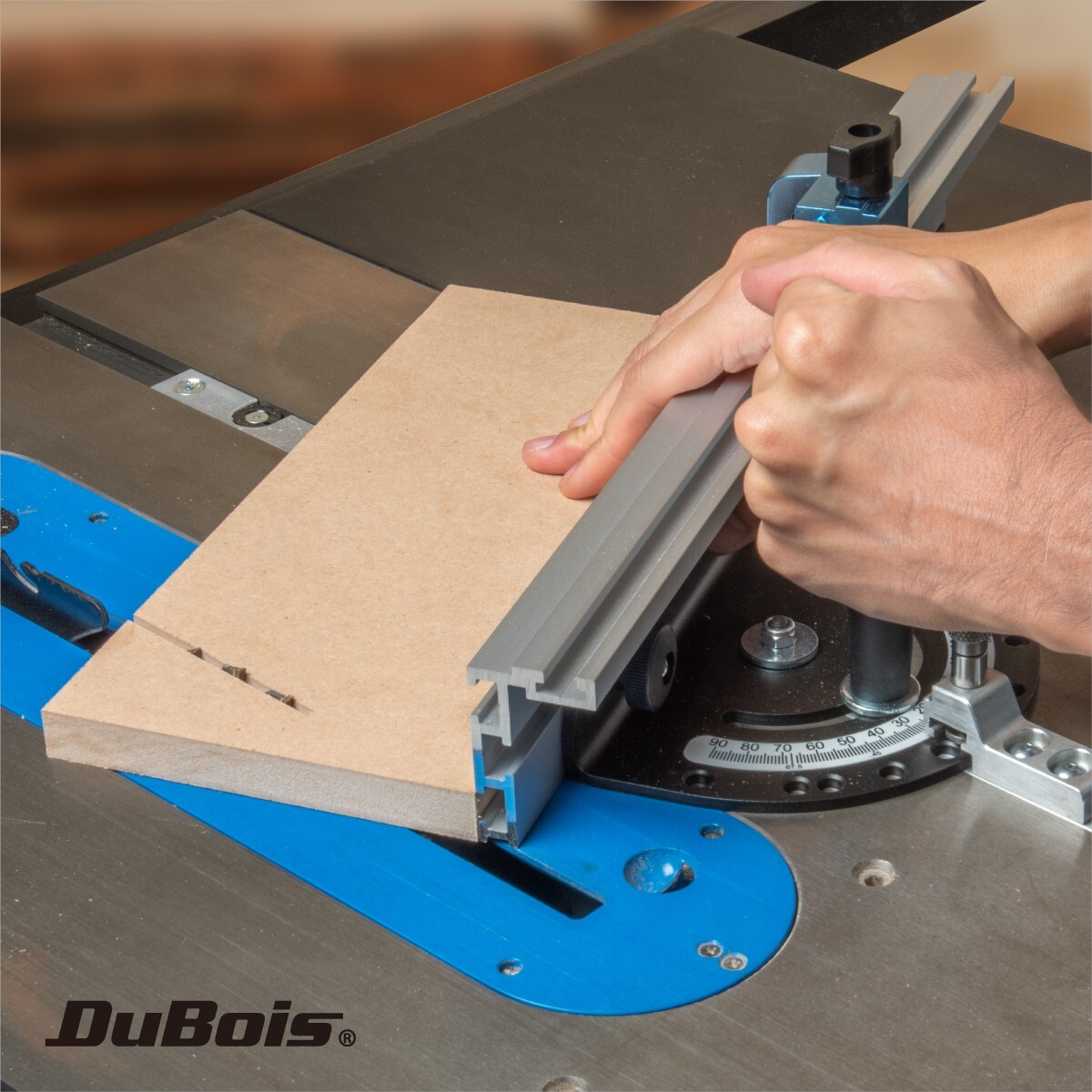 DuBois 51009 Aluminum Miter Gauge Fence with Tape Measure Right to Left 16-1/2in