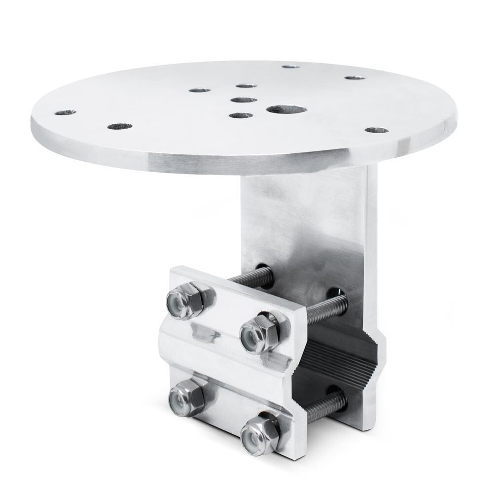 MS75AB Amber/Blue LED Mini Warning Light & Aluminum Mirror Mount Bracket Kit