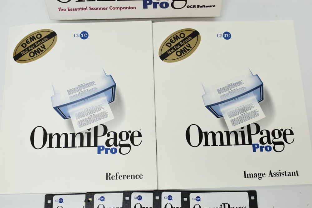 OmniPage Pro 6 Demo Essential Scanner Software Word Recognition 3.5 Floppy 1994