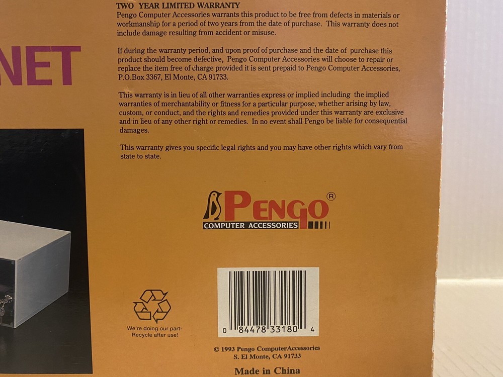 PENGO FILE CABINET CD-ROM CADDY, MUSIC COMPACT DISK, 5.25" DISKETTE