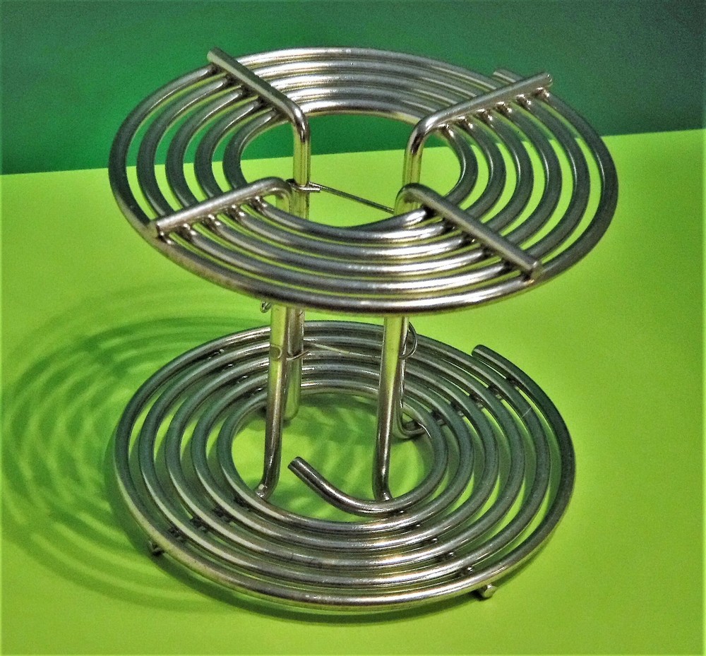 FILM DEVELOPING SPOOLS, Stainless Steel, Excellent Condition, 5.5 Spiral Count