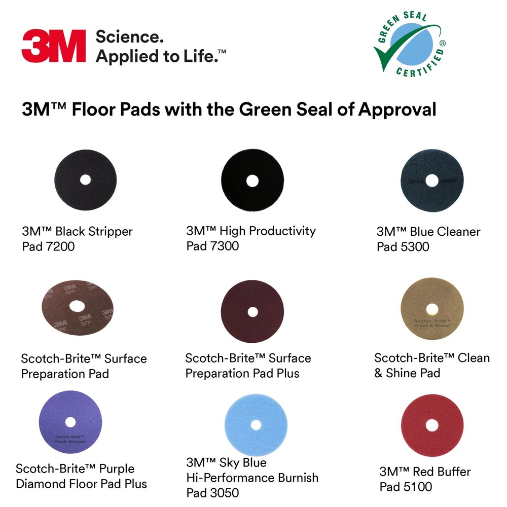 3M Red Buffer Pad 5100 24 in