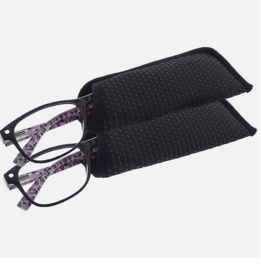 M+ Blue Light Blocking Glasses 2-Pack Folding Designer Reading Glasses