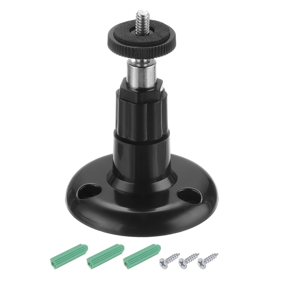 1 Pack Wall Mount Security Camera Bracket 3.7" Mounting Black, Plastic