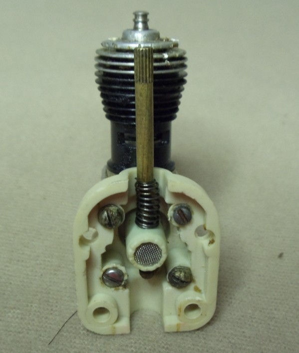Cox .049 Glow Engine With a White Radial Mount.