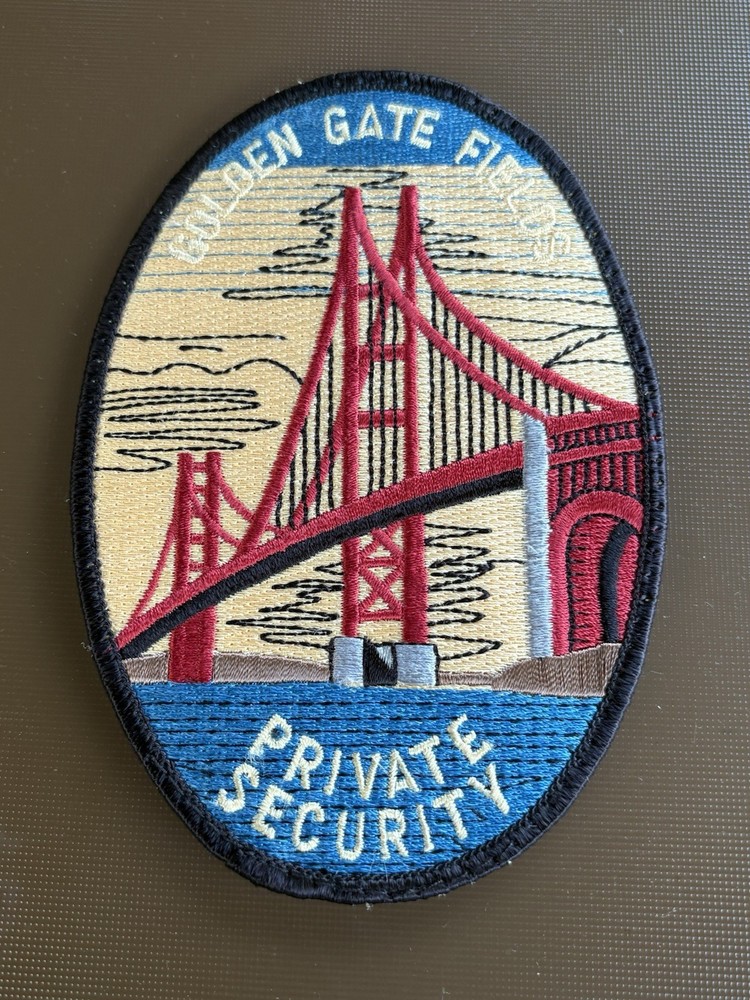 RARE🇺🇸SAN FRANCISCO GOLDEN GATE FIELDS PRIVATE SECURITY UNIFORM PATCH👀LQQK👀
