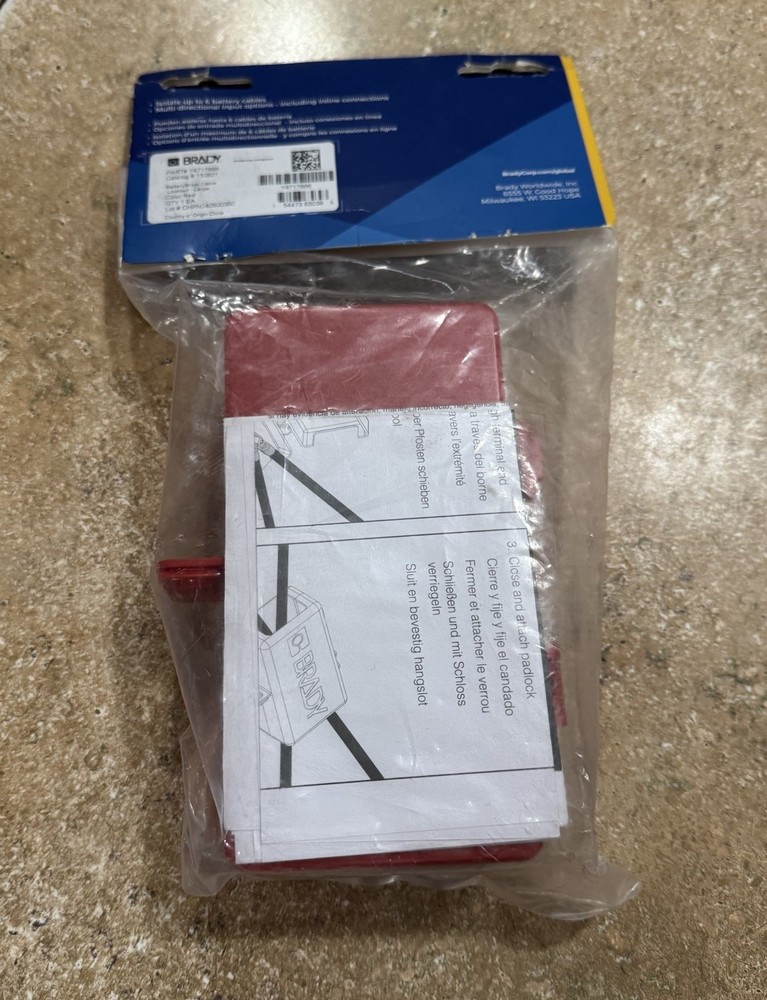 Brady 150821 Battery Cable Lockout New E8