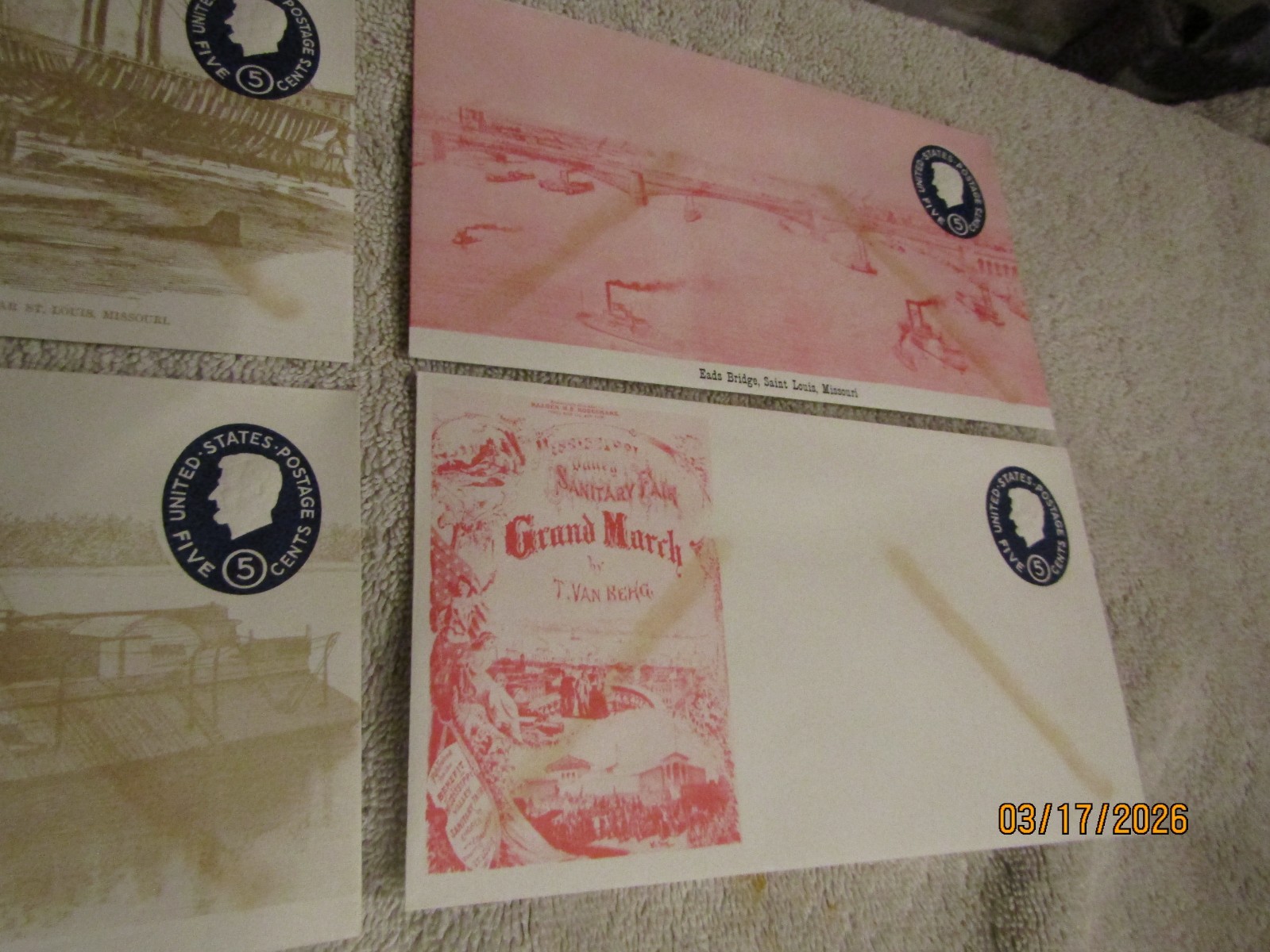 Philatelic Congress St Louis 1963 Eads Bridge Ironclad Gun Boats Envelopes FDC