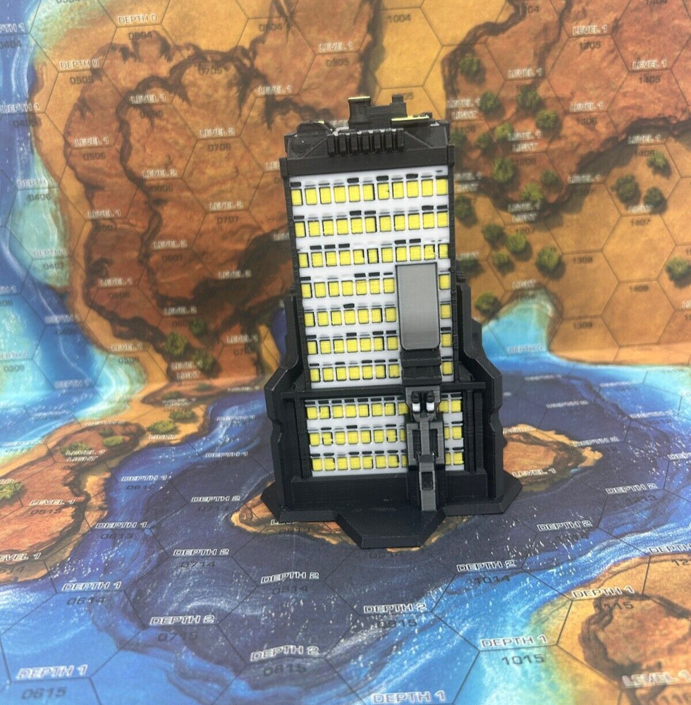 HexForge Black Ops- StarCrest Hotel Hex 6mm Terrain by Resinant Miniatures