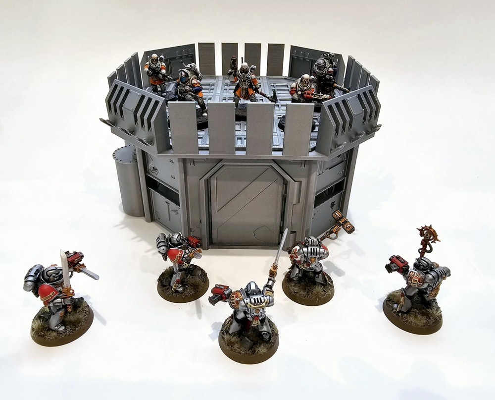 3d Printed Terrain. Forward Command Outpost Great For Warhammer 40K Or Kill Team