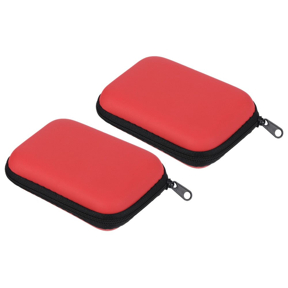 Dart Case, 2 Pack EVA Darts Carrying Storage with Mesh Pockets, Red