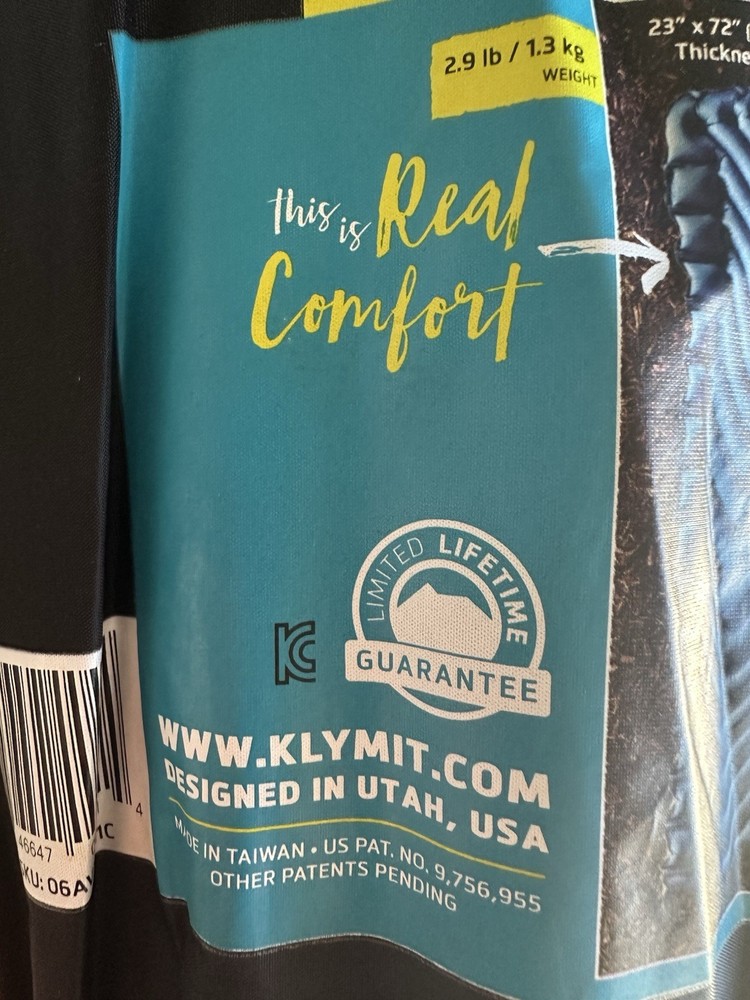 Klymit Armored V Blue Static Sleeping Pad