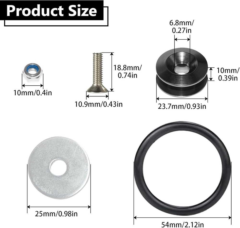 Universal Bumper Clips, Front Rear Bumper Quick Release Kit, Bumper Holders for