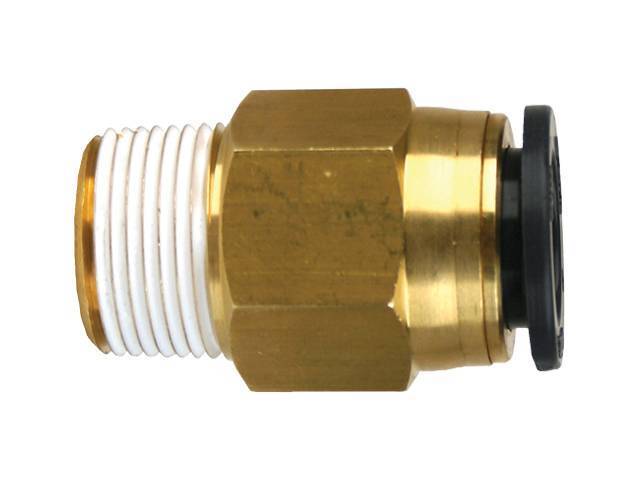 ACCUAIR 3/8" DOT/PTC - 3/8" NPT STRAIGHT FITTING