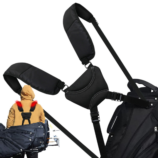 Golf Bag Strap Replacement Comfort Double Shoulder Adjustable Shoulder Strap